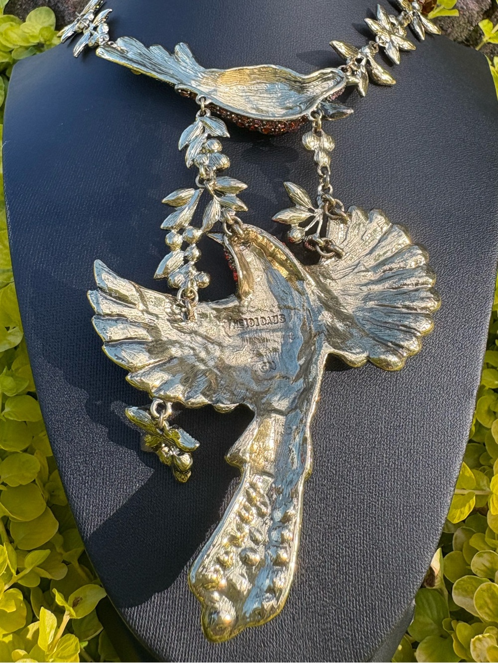 Heidi Daus Breathtaking "Mary's Returns" Bird Pendant & Earrings - Picture 8 of 11